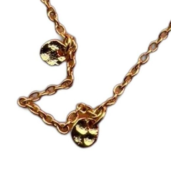 Gorjana Gold Tone 5 Disc Necklace - Picture 5 of 6